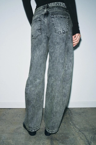 Джинсы ZW COLLECTION RELAXED BALLOON со средней посадкой- Заказать в России