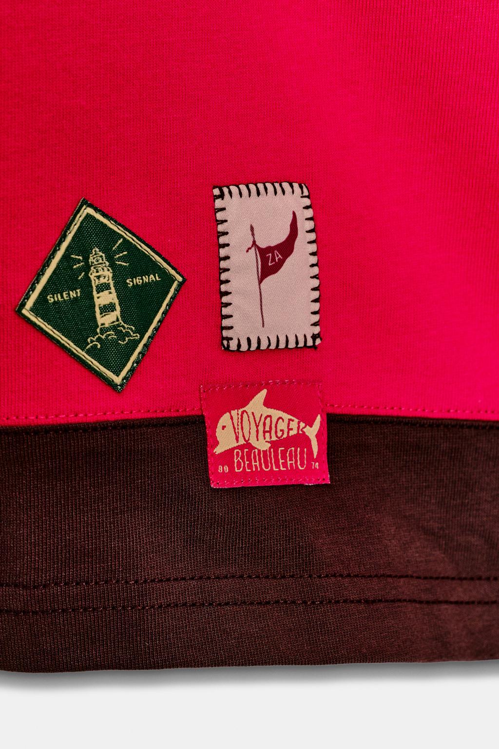 ПОЛО В ПОЛОСКУ С НАШИВКАМИ