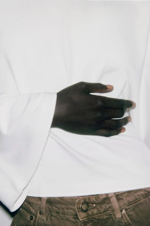 Футболка с рукавами-кейп- Заказать в России