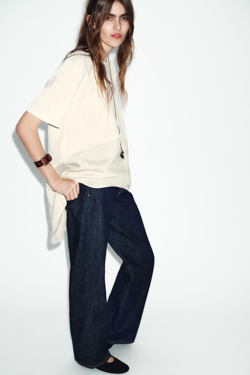 КОМБИНИРОВАННАЯ ФУТБОЛКА ОВЕРСАЙЗ