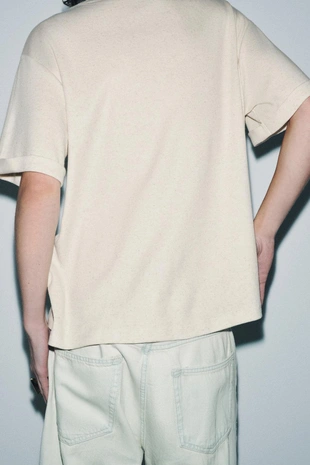 Свободная футболка с короткими рукавами- Заказать в России