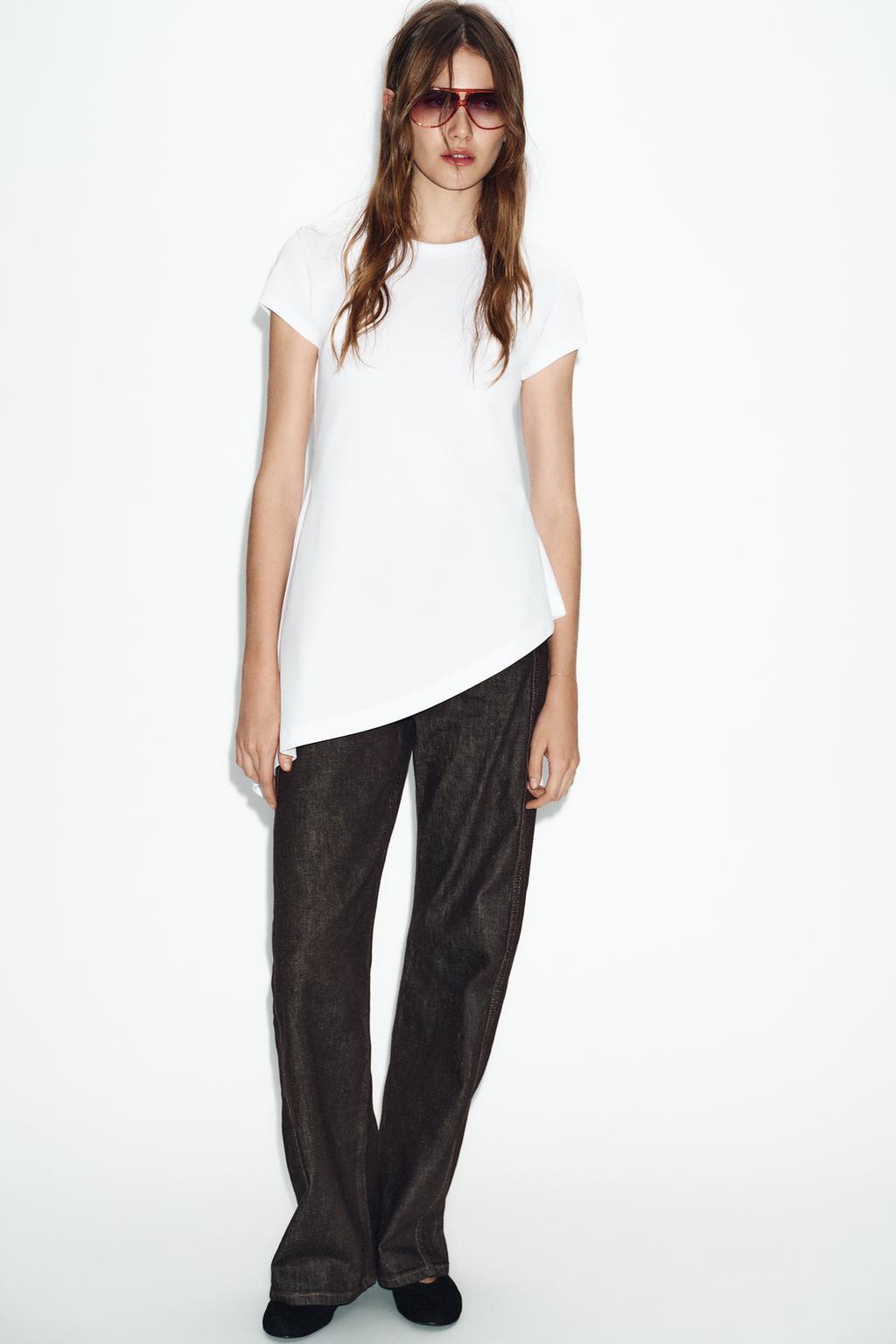 ФУТБОЛКА АСИММЕТРИЧНАЯ С КОРОТКИМ РУКАВОМ