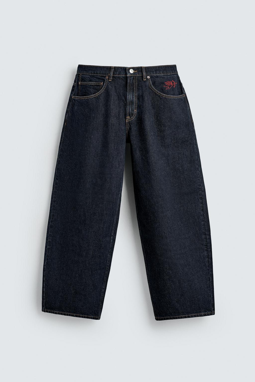 ДЖИНСЫ BALLOON FIT С ВЫШИВКОЙ CUPIDO