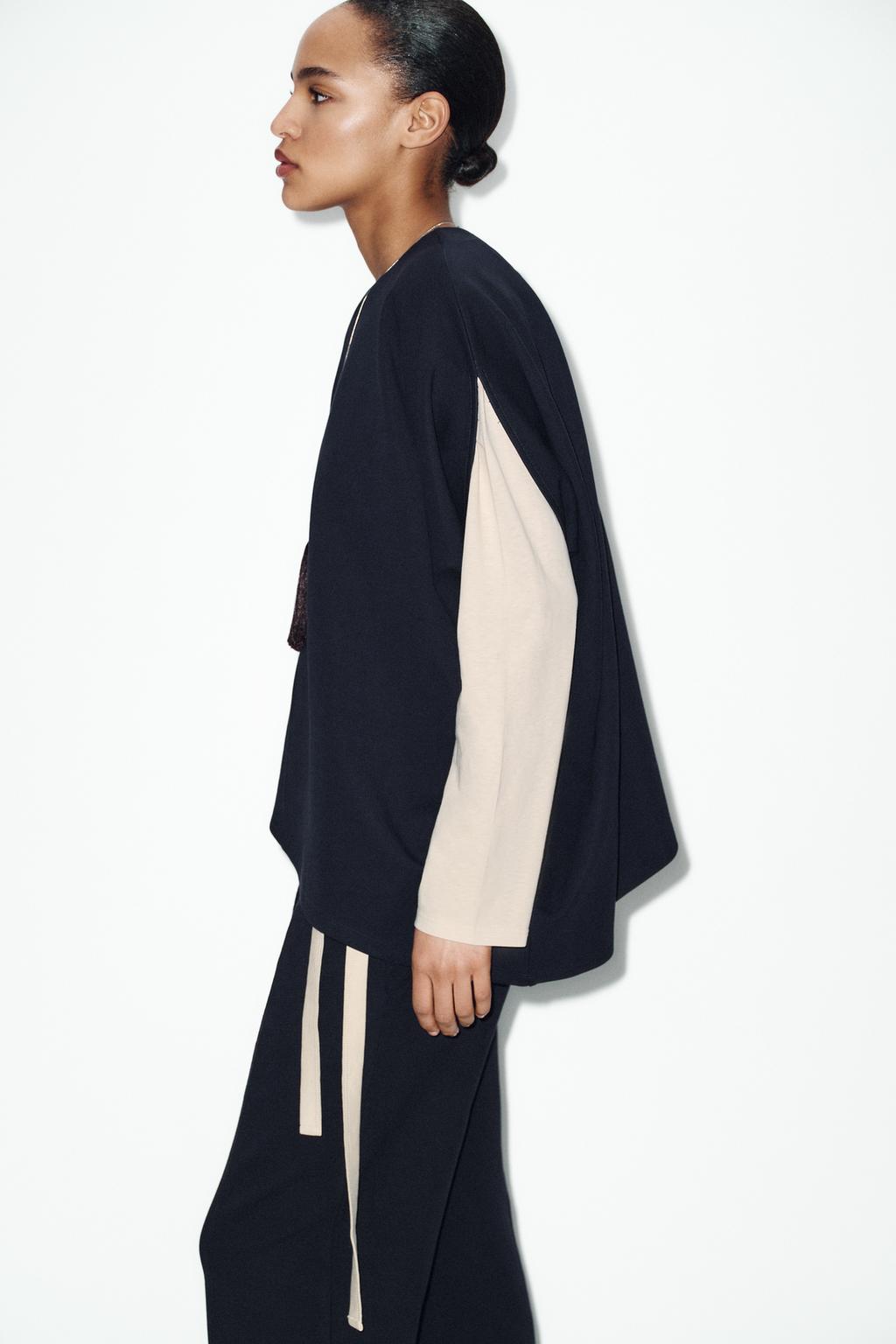 НАКИДКА АСИММЕТРИЧНОГО КРОЯ ИЗ ИНТЕРЛОКА