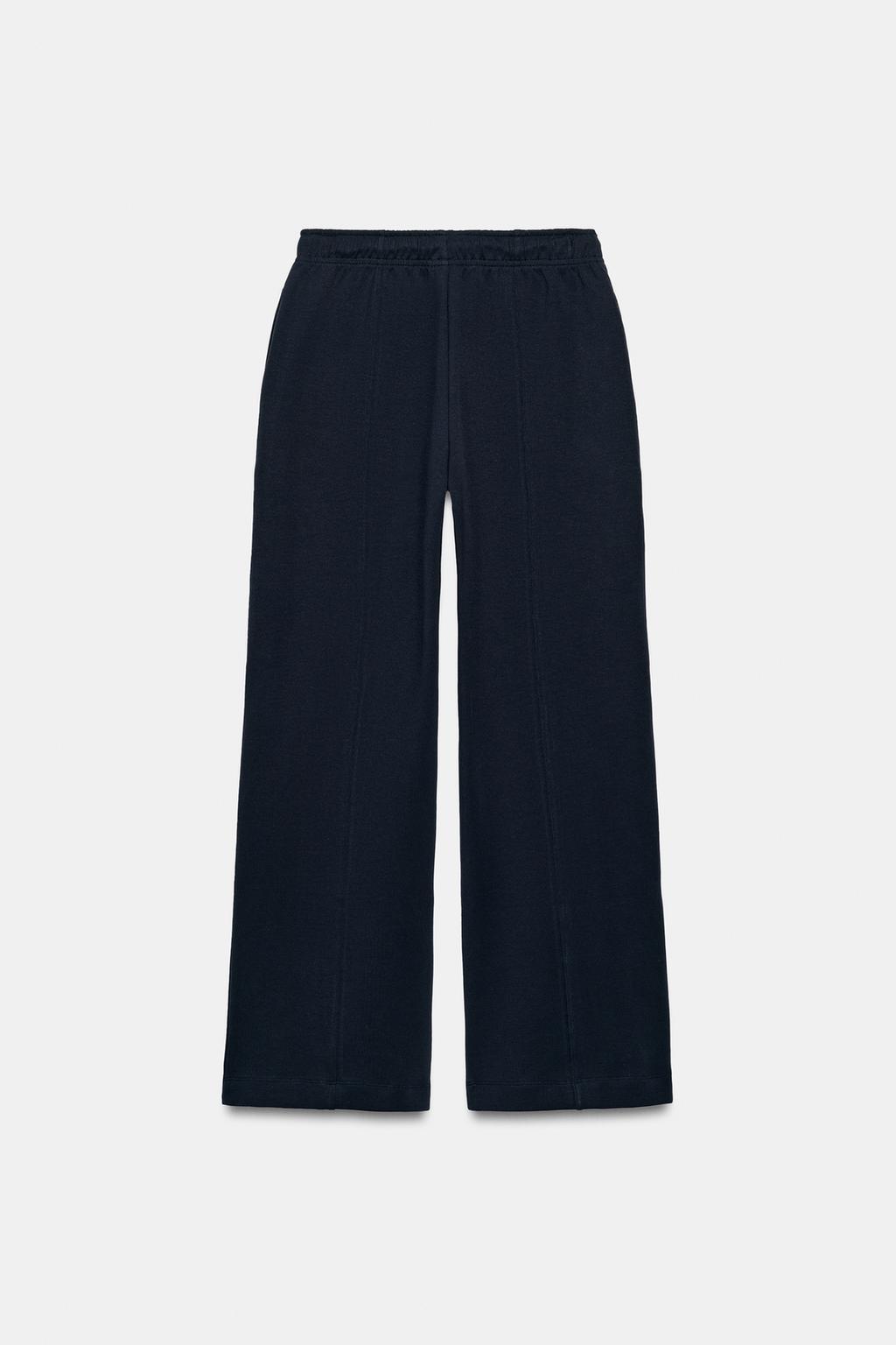 БРЮКИ ИЗ ИНТЕРЛОКА ПРЯМОГО КРОЯ