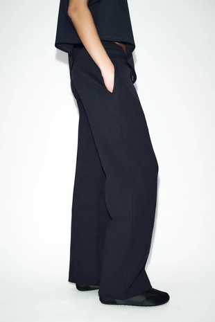 Брюки из интерлока прямого кроя- Заказать в России