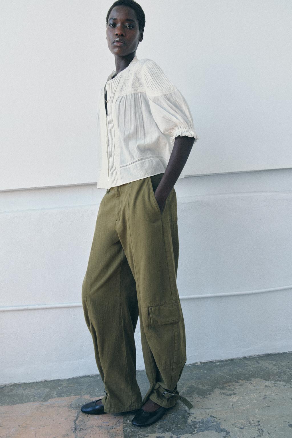 РОМАНТИЧЕСКАЯ РУБАШКА ИЗ ХЛОПКА — ZW COLLECTION