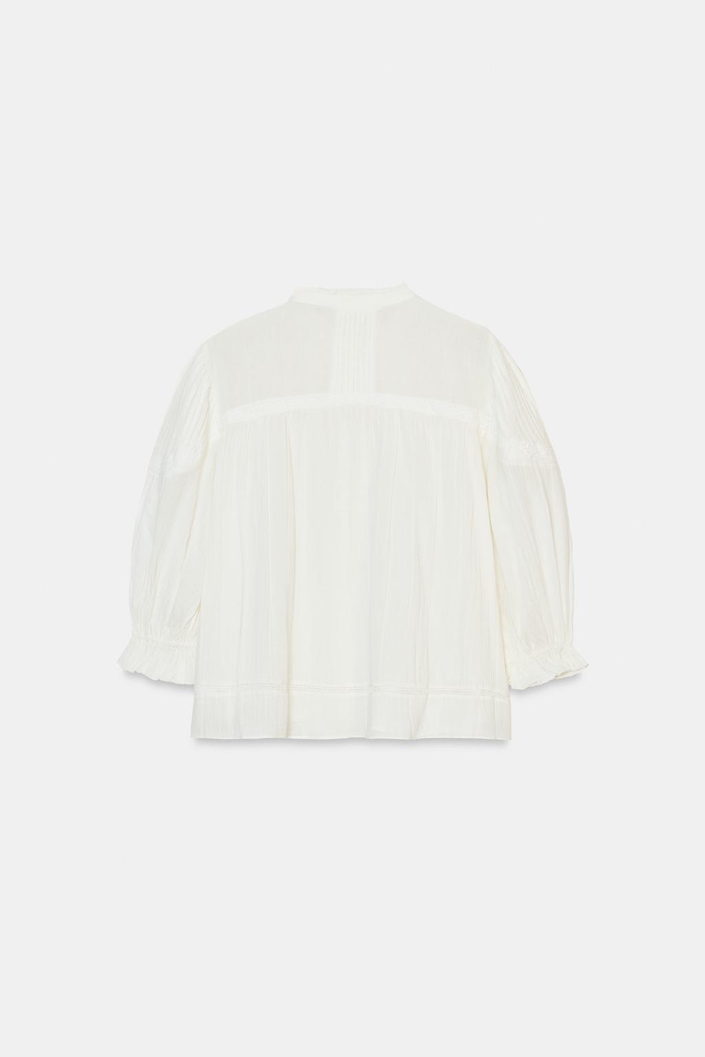 РОМАНТИЧЕСКАЯ РУБАШКА ИЗ ХЛОПКА — ZW COLLECTION