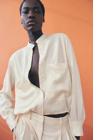 Атласная рубашка — ZW COLLECTION- Заказать в России