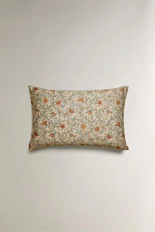 Наволочка из хлопкового сатина с цветочным принтом (300 TC)- Заказать в России