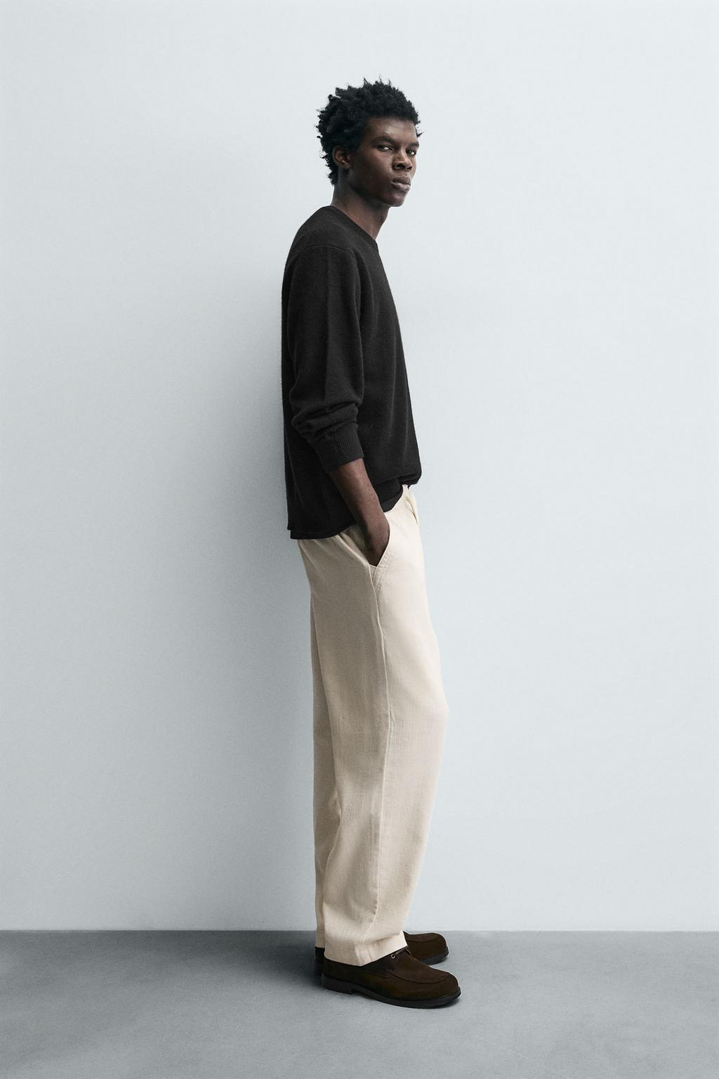 Джоггеры с высокой посадкой и структурой