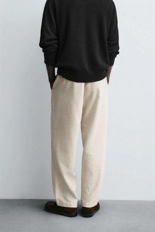 Джоггеры с высокой посадкой и структурой