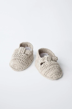 Теплые вязаные полуботинки- Заказать в России