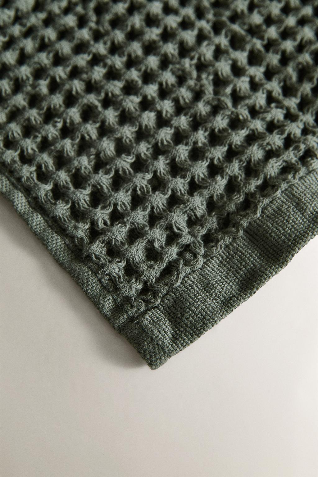 Набор из 3 полотенец для рук из хлопка с вафельным плетением