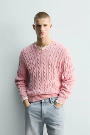 Джемпер с косами лимитированная серия- Заказать в России