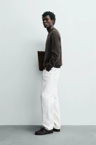 Шерстяной свитер классического кроя- Заказать в России