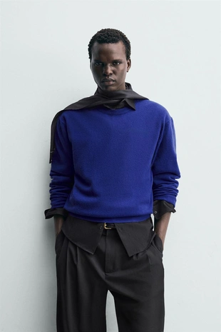 Свитер из смесовой шерсти- Заказать в России