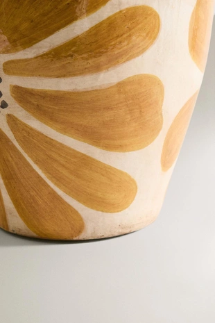 Терракотовая ваза с цветочным рисунком- Заказать в России