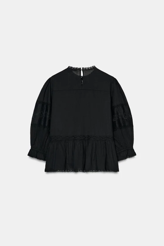 РУБАШКА С ВЫШИВКОЙ коллекция Zara «ZW»