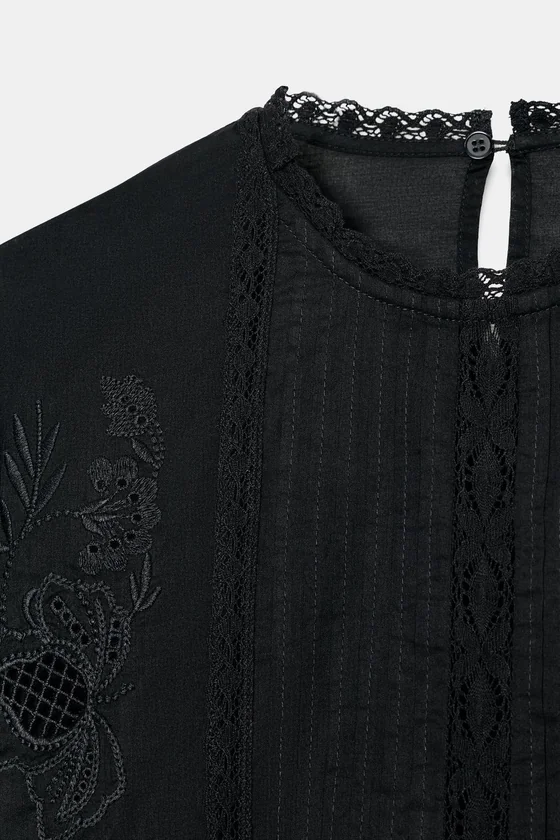 РУБАШКА С ВЫШИВКОЙ коллекция Zara «ZW»