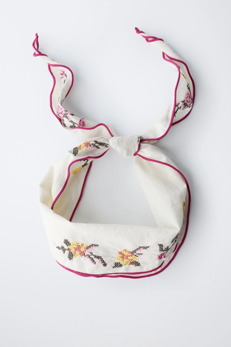 Бандана с вышивкой крестиком