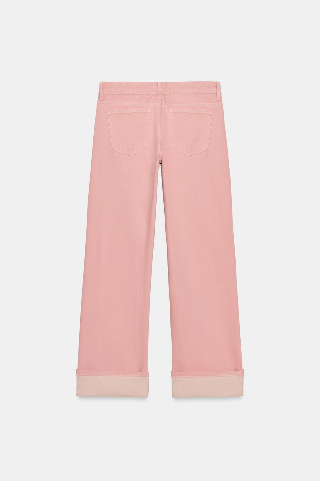 ДЖИНСЫ TRF LOOSE С НИЗКОЙ ПОСАДКОЙ И ОТВОРОТАМИ