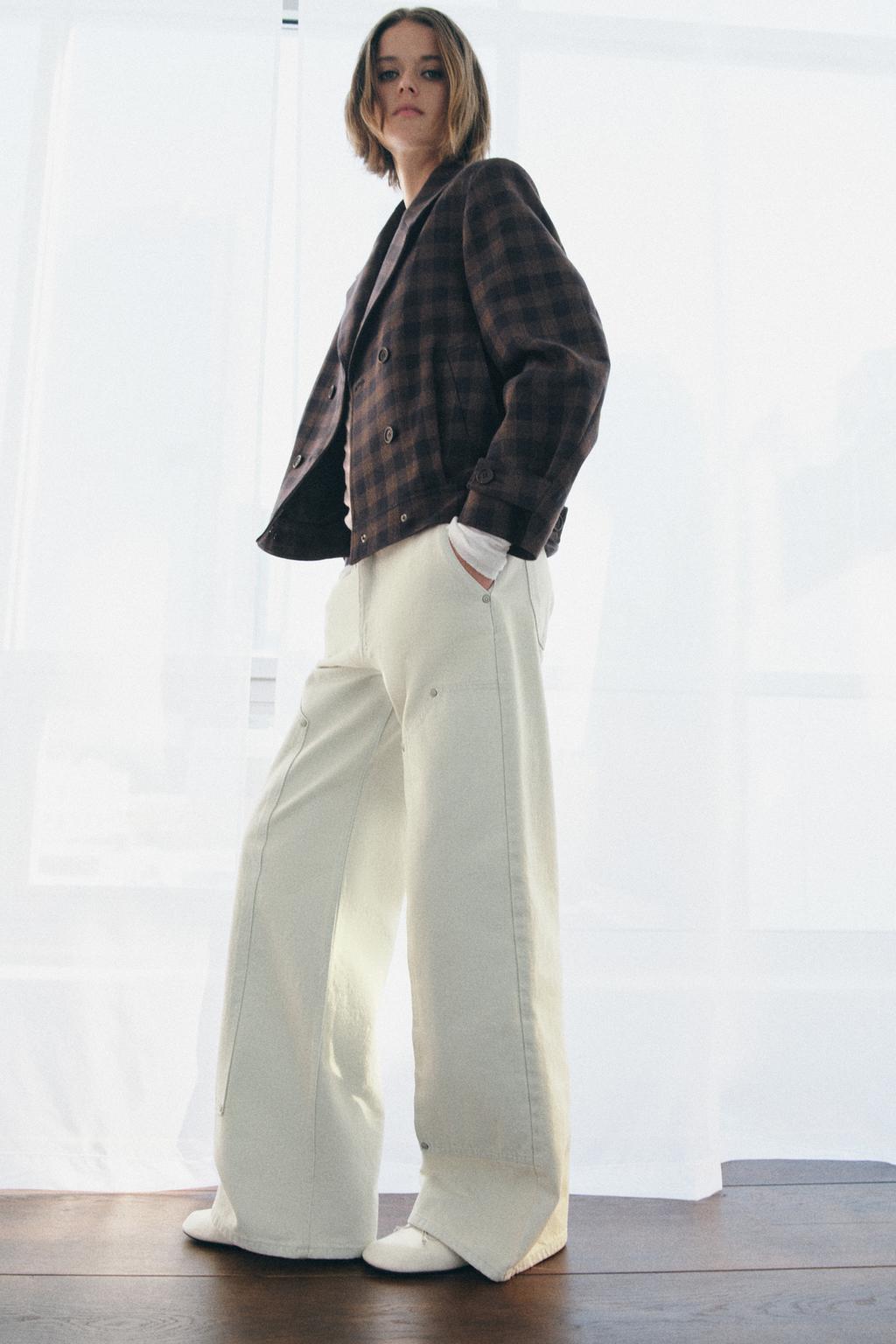 КУРТКА В КЛЕТКУ С ЗАПАХОМ — ZW COLLECTION