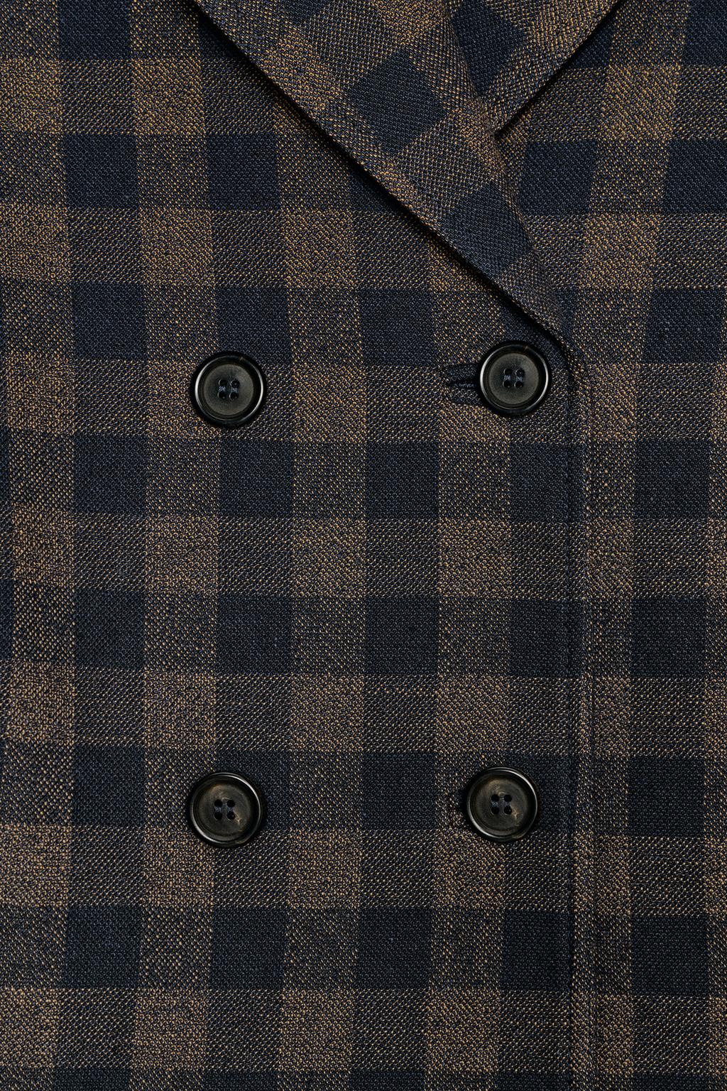 КУРТКА В КЛЕТКУ С ЗАПАХОМ — ZW COLLECTION