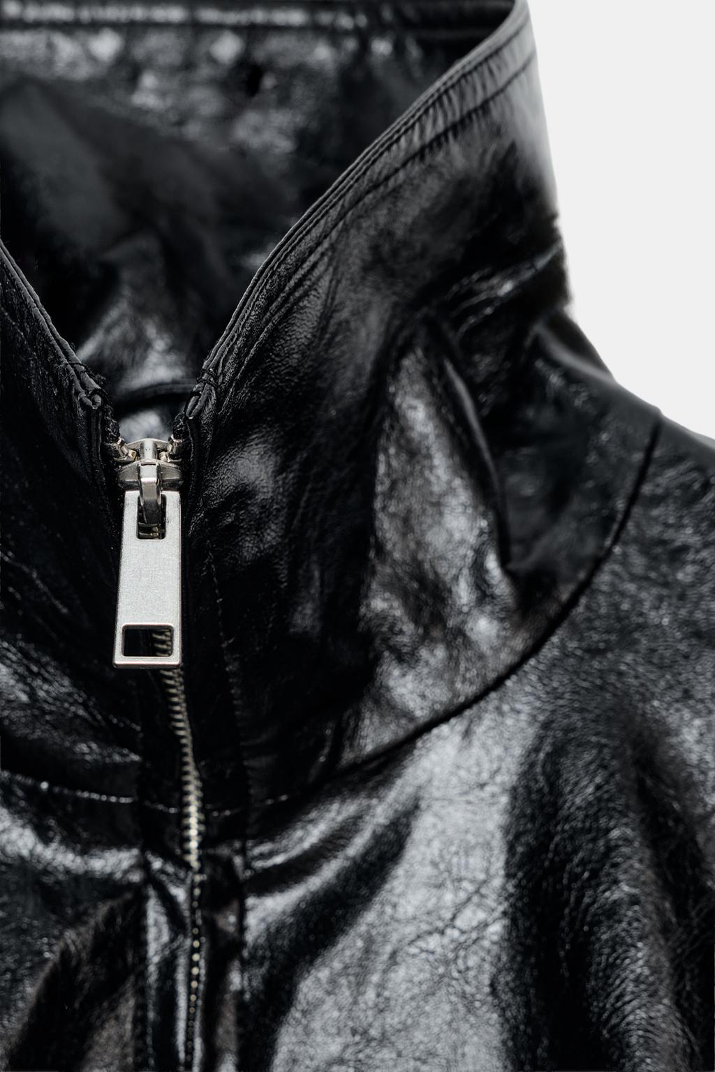 КУРТКА ИЗ ИСКУССТВЕННОЙ КОЖИ С ШАРФОМ — ZW COLLECTION