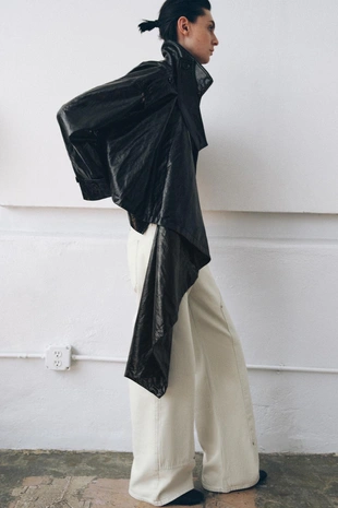 Куртка из искусственной кожи с шарфом — ZW COLLECTION- Заказать в России