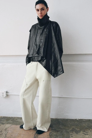 Куртка из искусственной кожи с шарфом — ZW COLLECTION- Заказать в России