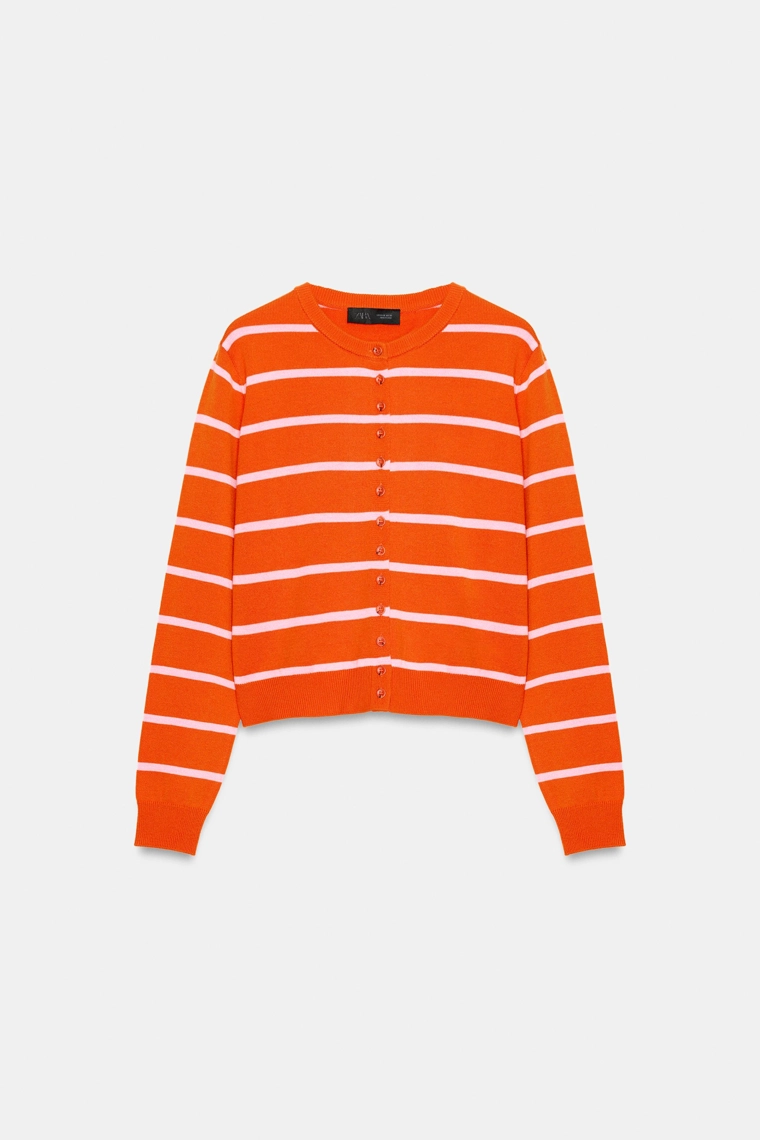 Кардиган в полоску