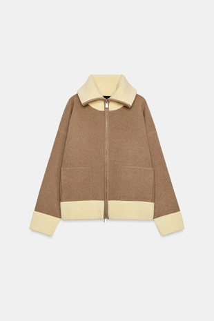 Кардиган с застежкой-молнией- Заказать в России