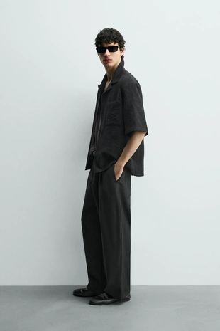 Рубашка свободного кроя JACQUARD