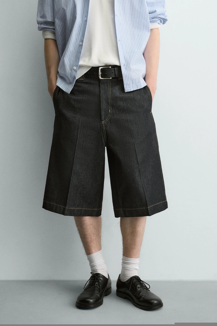 Джортсы свободного кроя из денима