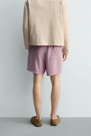 Свободные шорты-бермуды в клетку - LIMITED EDITION- Заказать в России