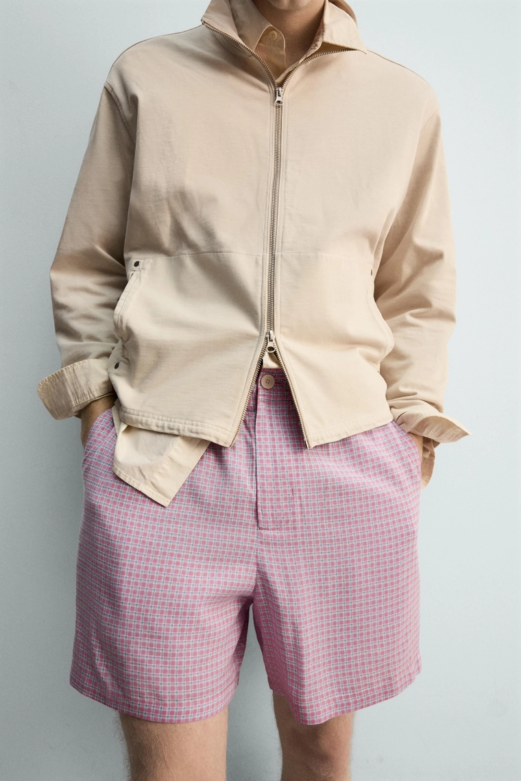 Потоковые бермуды в клетку