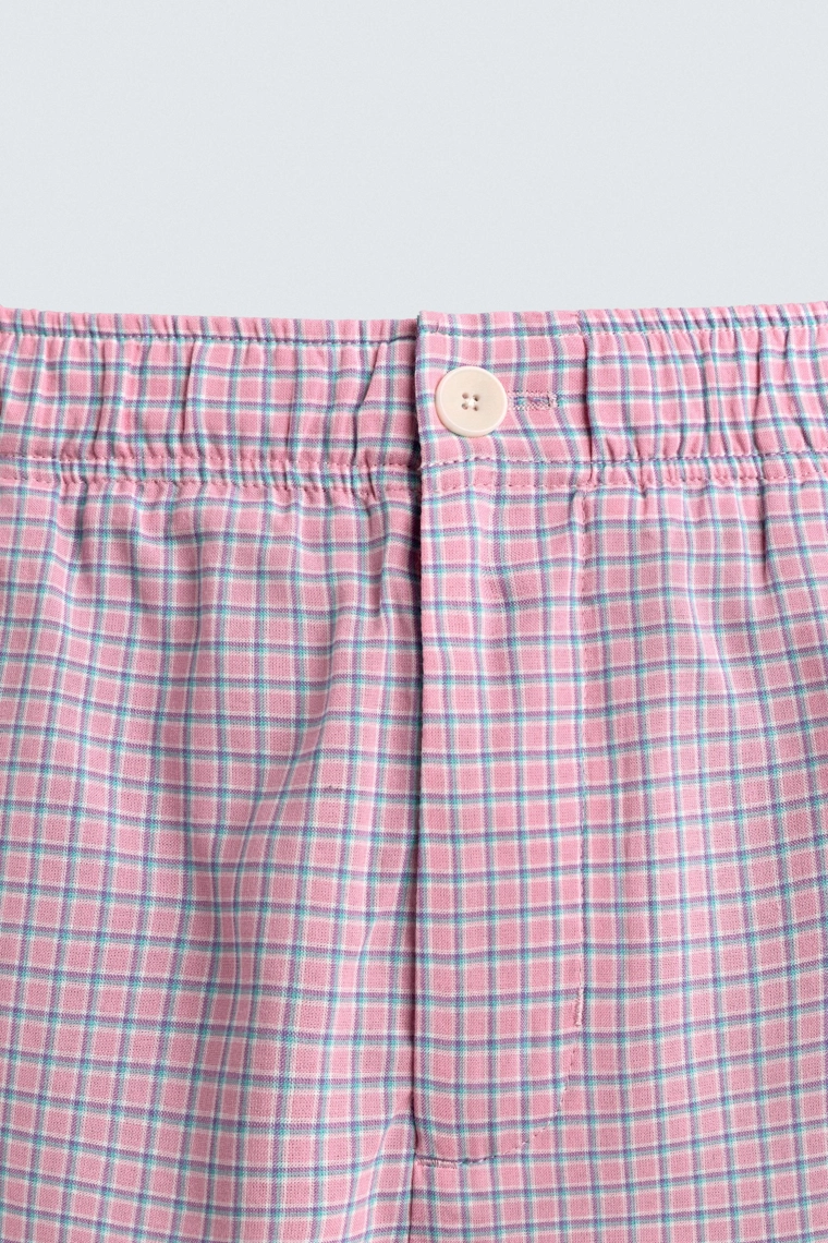 Потоковые бермуды в клетку