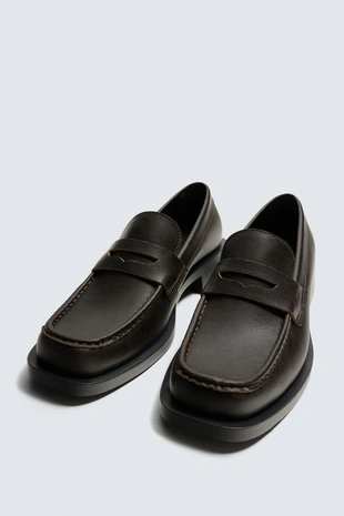 Строгие лоферы с планкой- Заказать в России