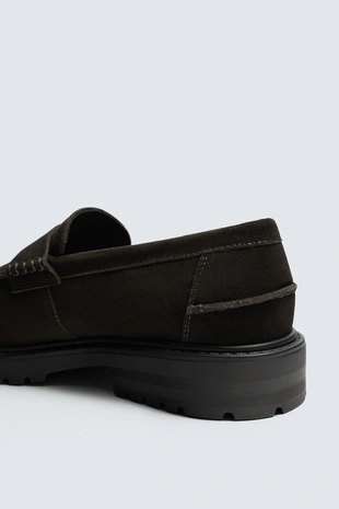 Кожаные лоферы с планкой- Заказать в России