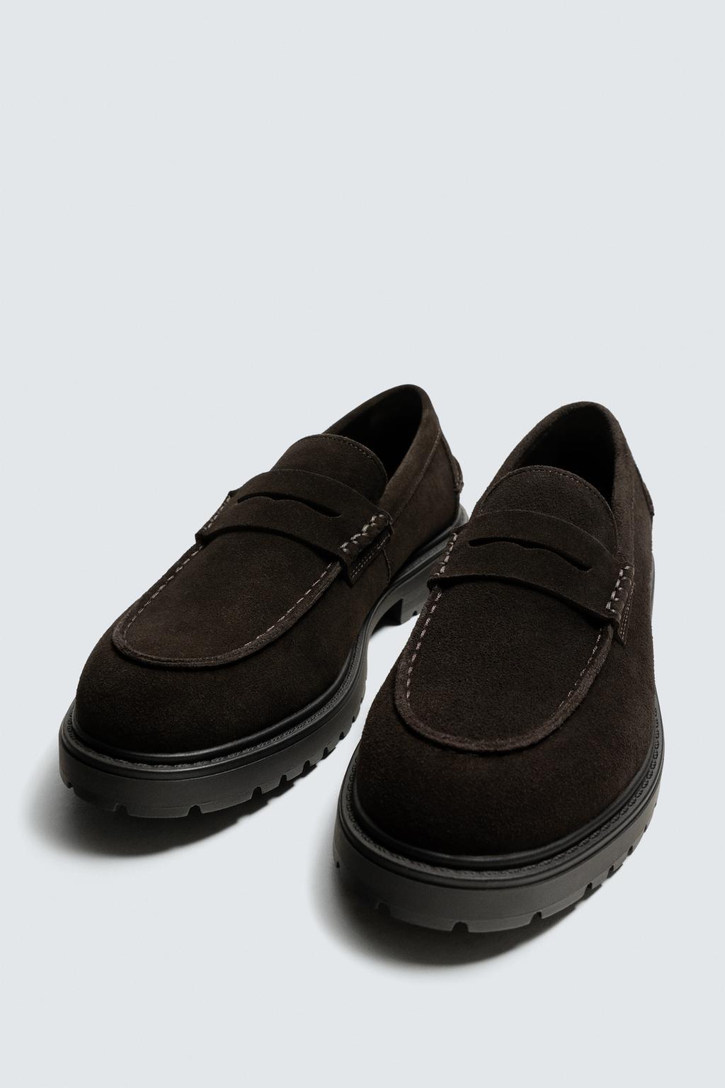 КОЖАНЫЕ ЛОФЕРЫ С ПЛАНКОЙ