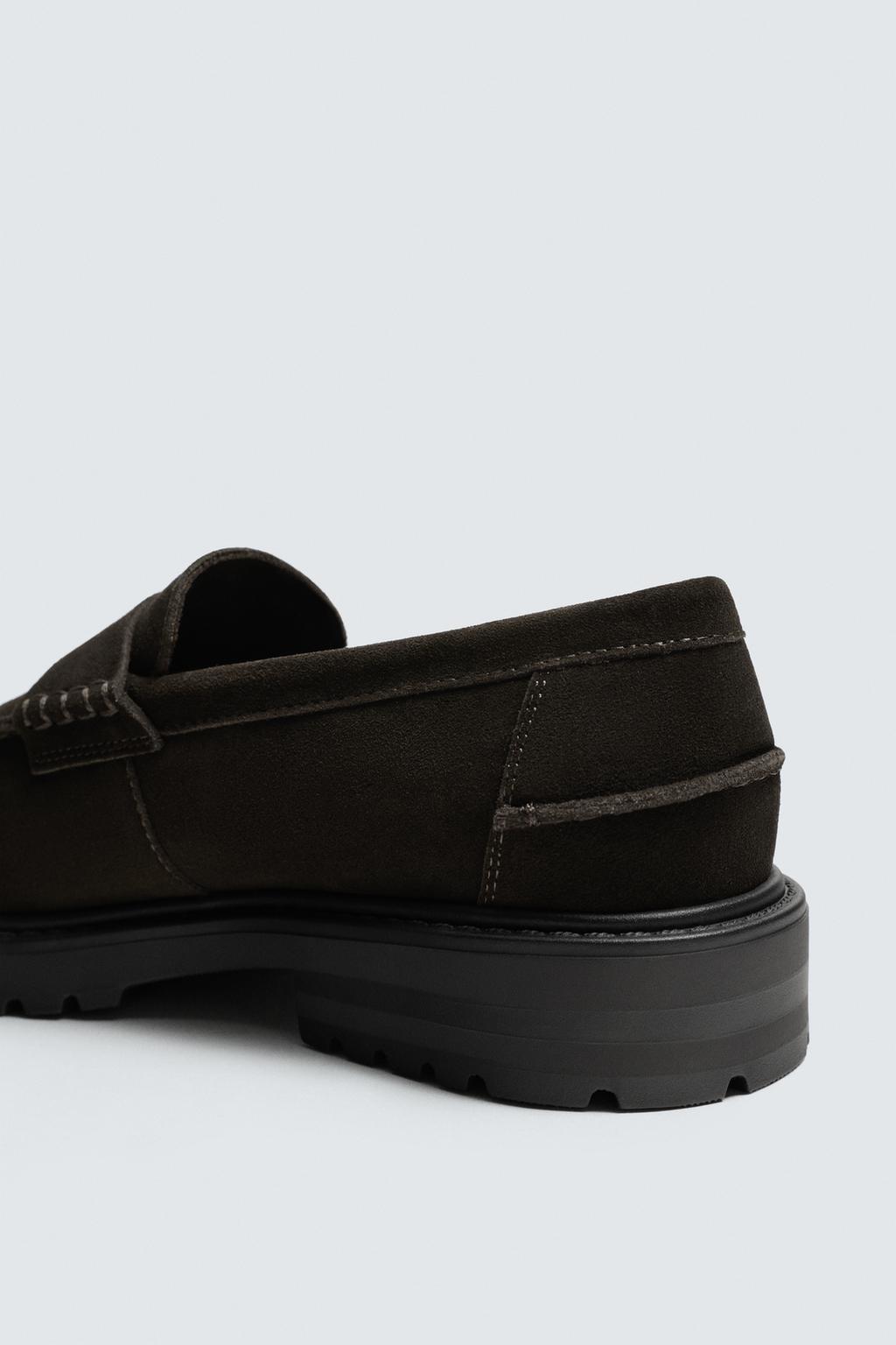 КОЖАНЫЕ ЛОФЕРЫ С ПЛАНКОЙ