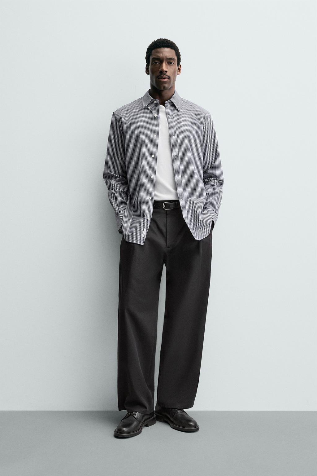 ХЛОПКОВАЯ РУБАШКА В КЛЕТКУ