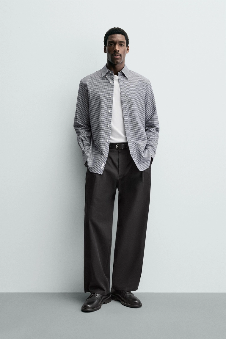 Рубашка из хлопка в клетку