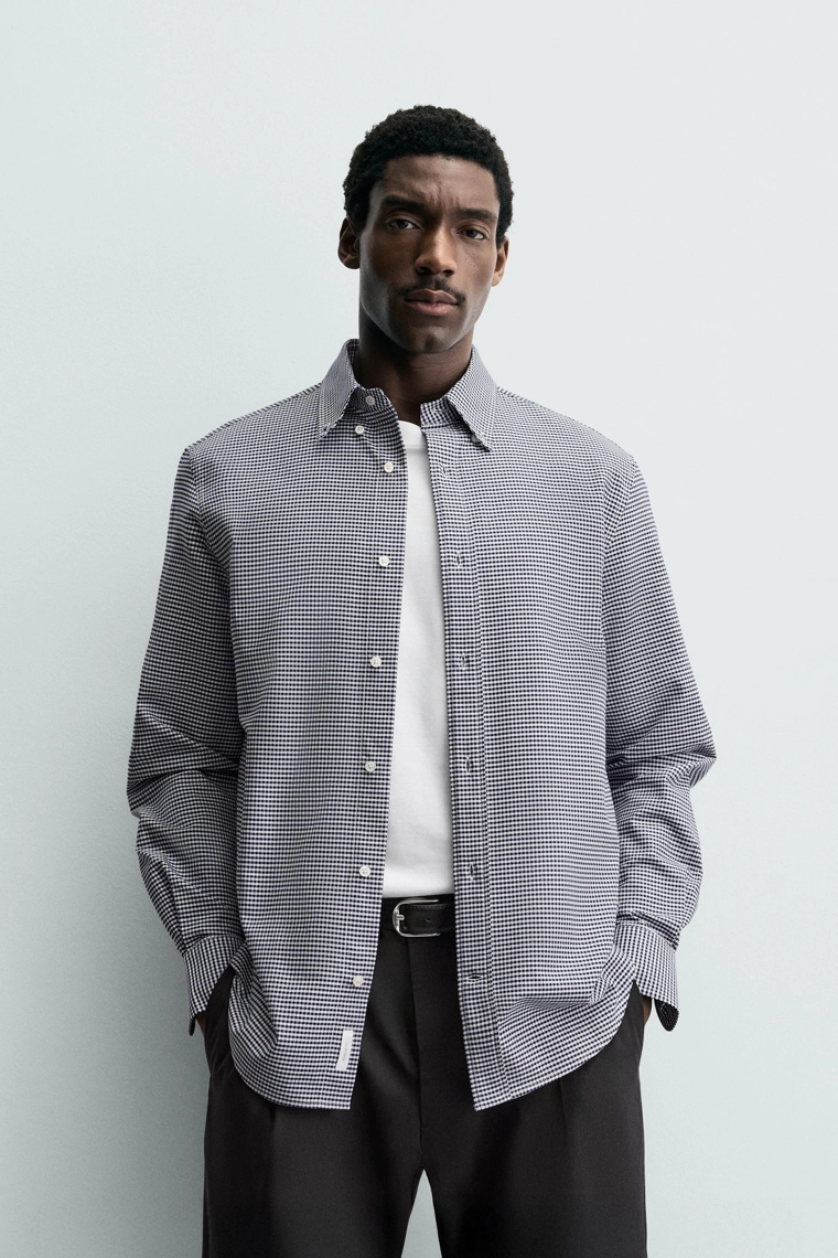 Рубашка из хлопка в клетку