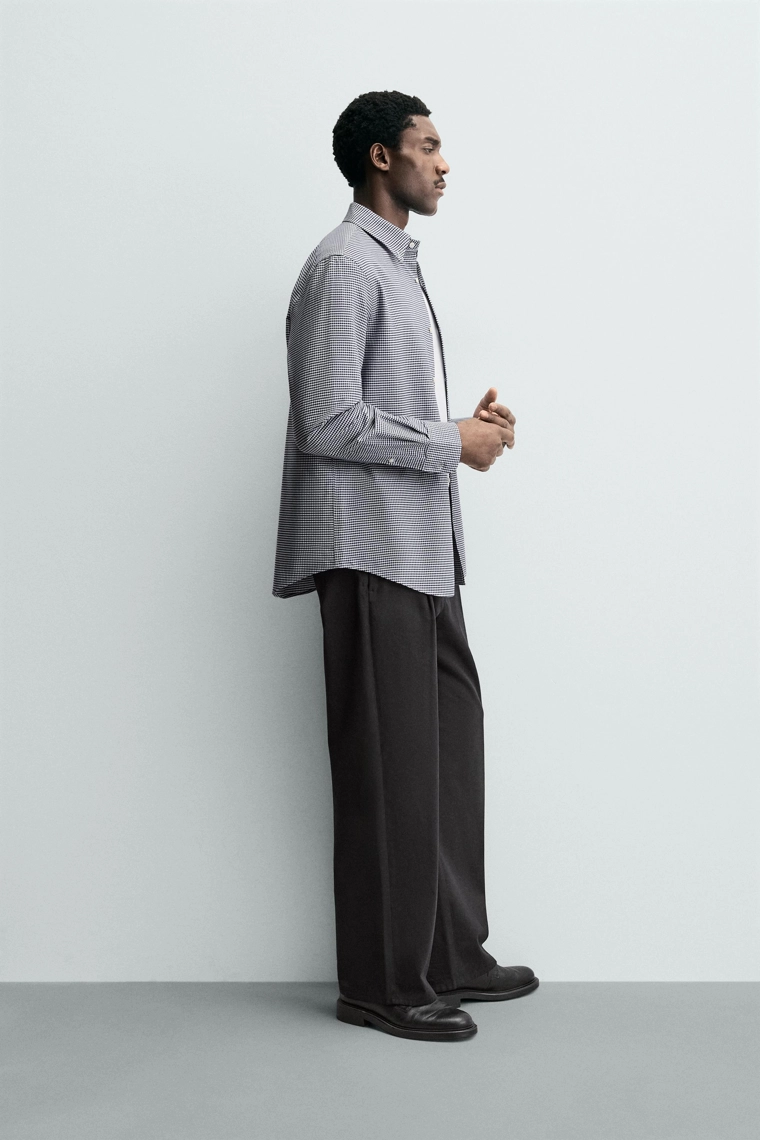 Рубашка из хлопка в клетку