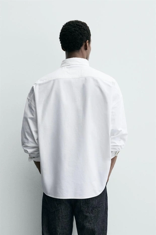 Рубашка оверсайз оксфорд- Заказать в России