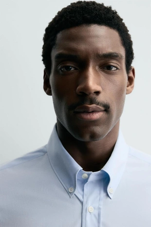 Рубашка SLIM FIT из хлопка- Заказать в России