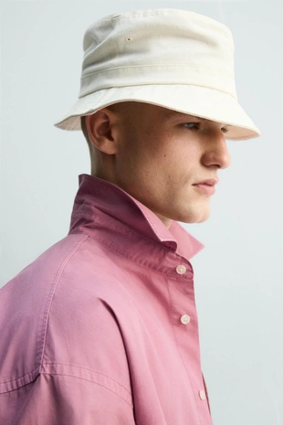 Рубашка из хлопка с эффектом стирки- Заказать в России