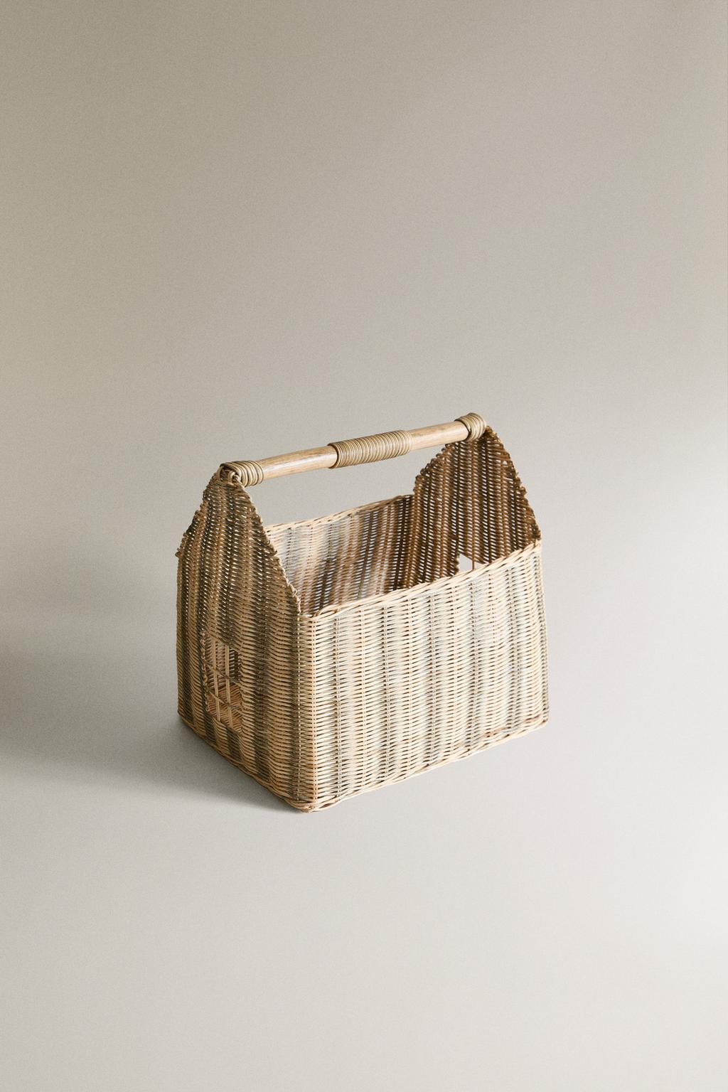 Детская полосатая домашняя корзина